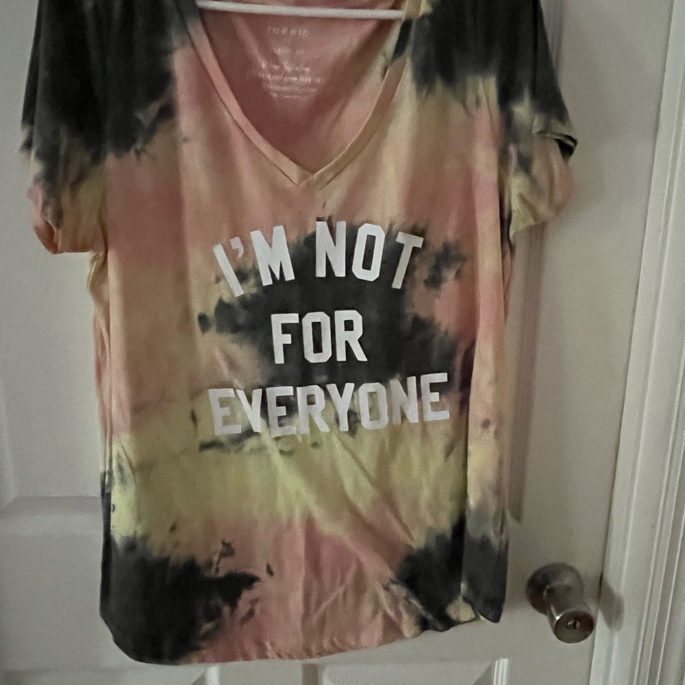 Torrid Pink and Yellow Short Sleeve Graphic Tee